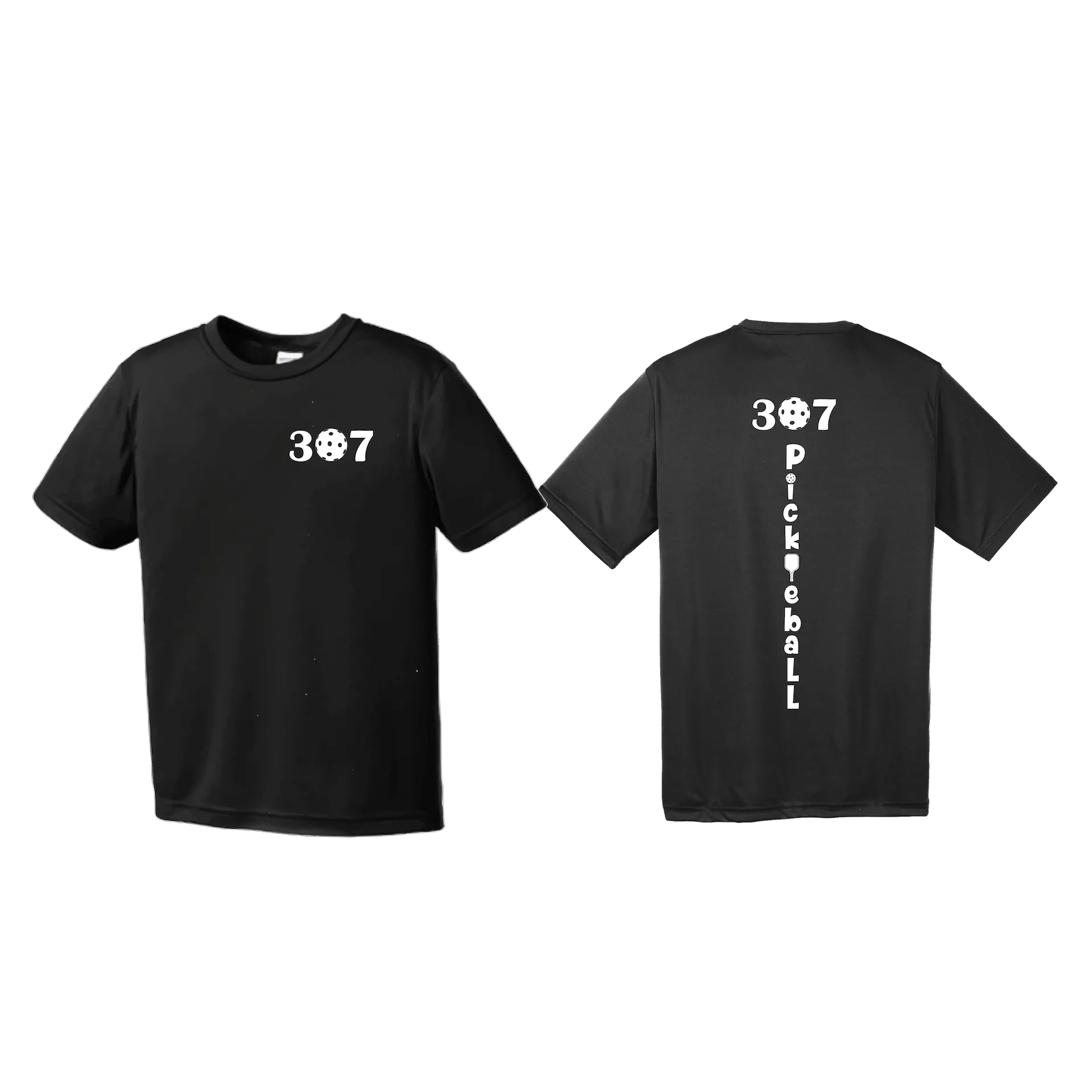 307 Wyoming Pickleball Club | Youth Short Sleeve Athletic Shirt | 100% Polyester