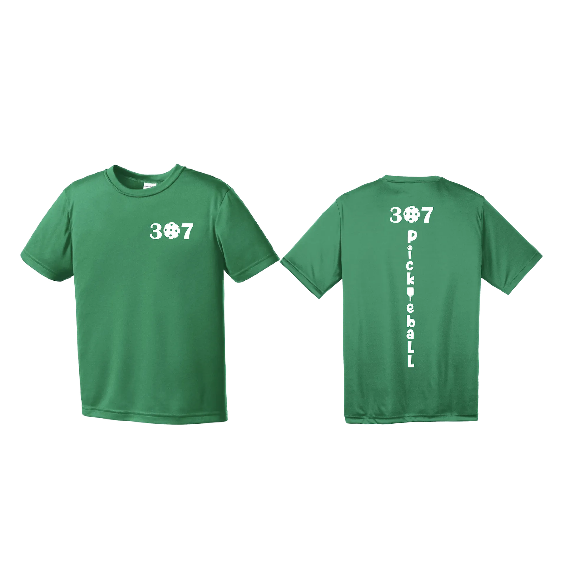 307 Wyoming Pickleball Club | Youth Short Sleeve Athletic Shirt | 100% Polyester