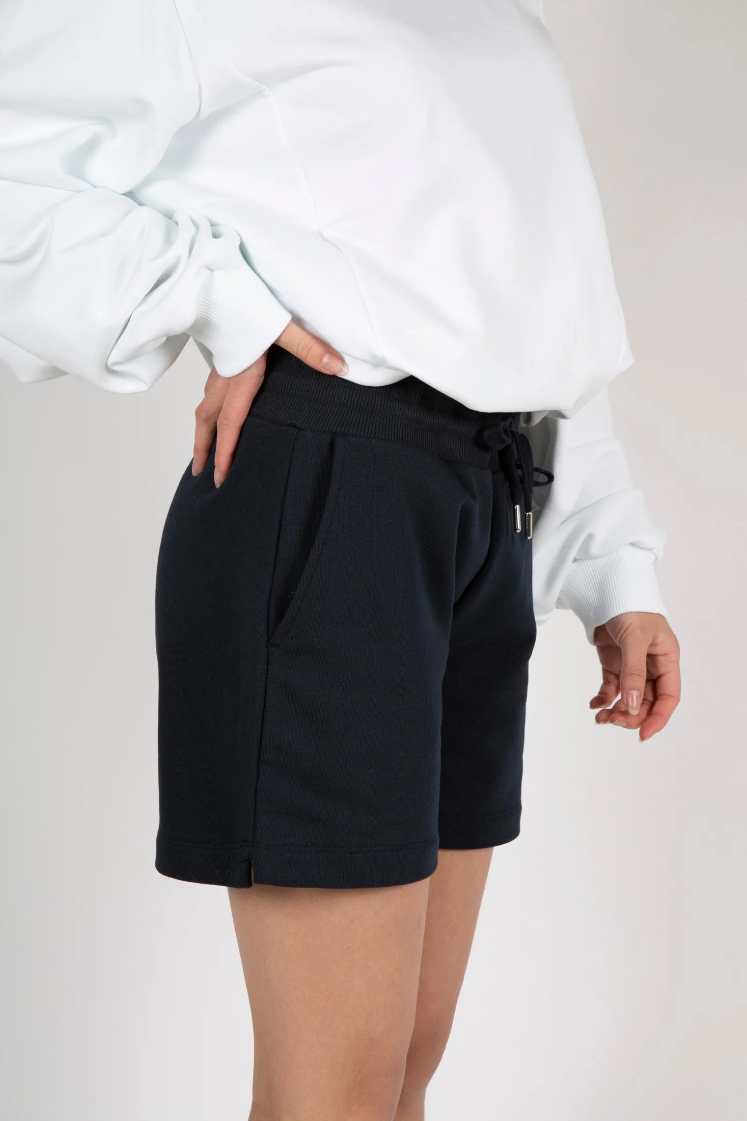 9017 Cotton Bermuda Shorts - Navy Blue