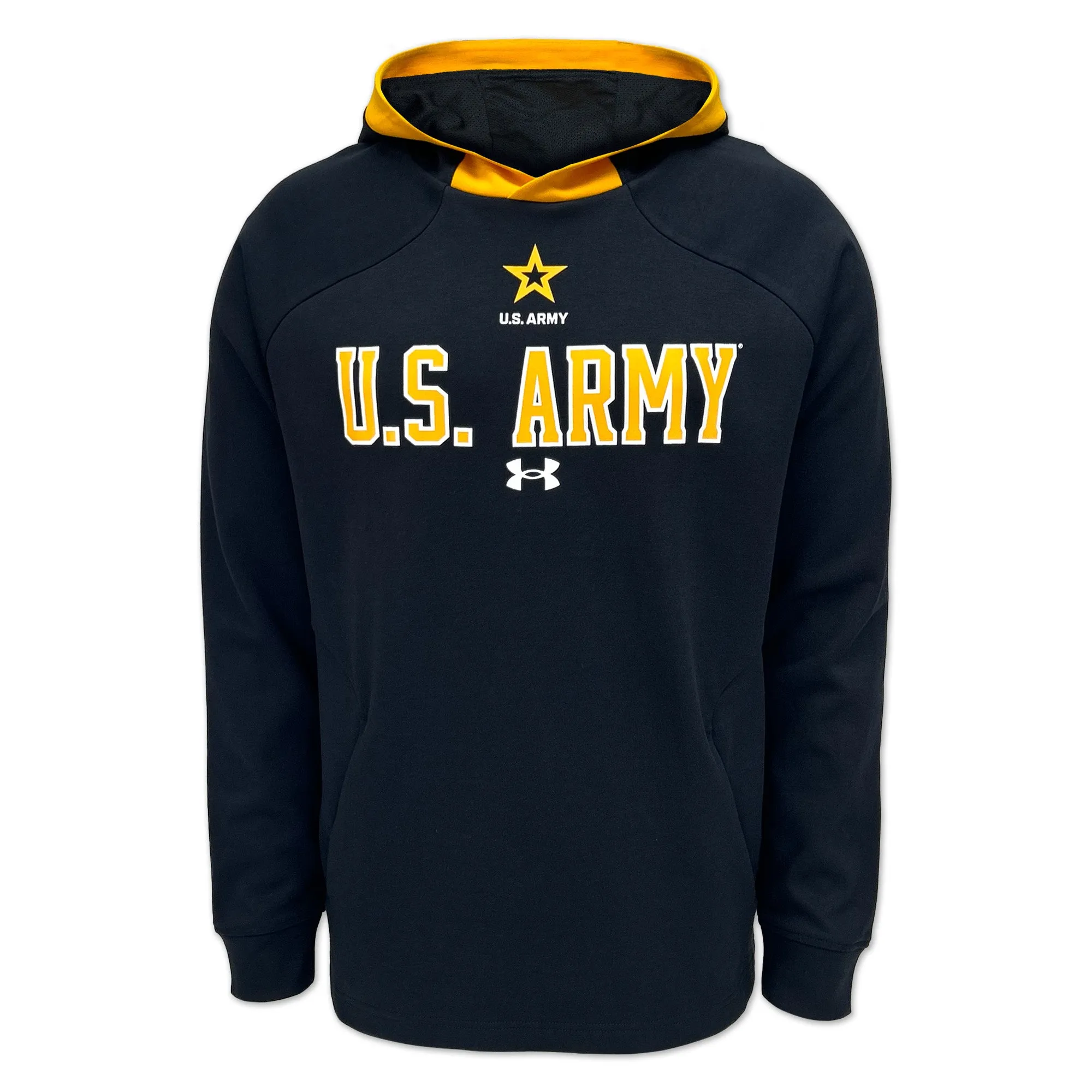 Army Under Armour Gameday Double Knit Fleece Hood (Black)