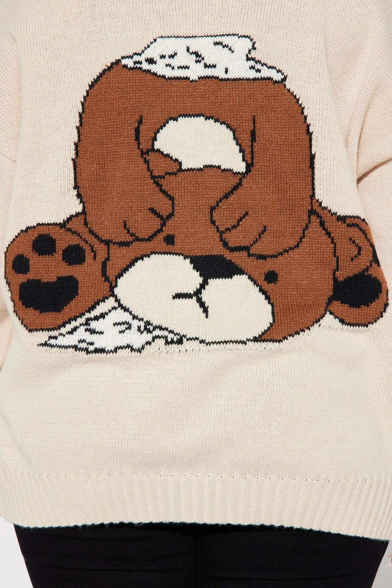 Bad Bear Boyfriend Cardigan - Natural/Combo