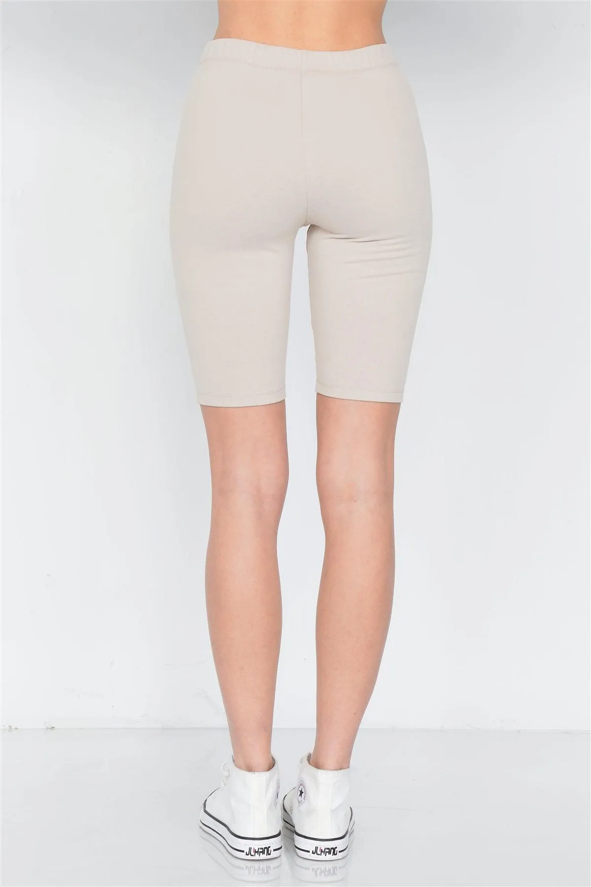 Bone Stretchy Athletic Biker Shorts