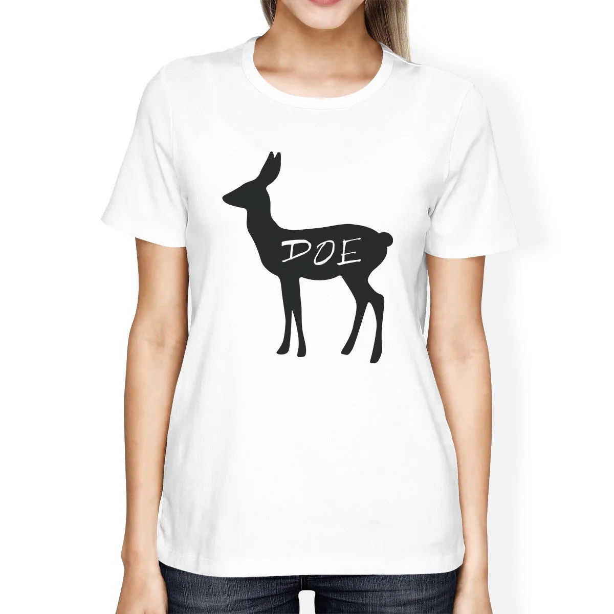 Buck Mens White T-Shirt Unique Family Matching Shirts For Dad Gifts