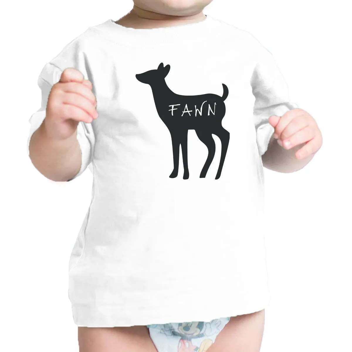 Buck Mens White T-Shirt Unique Family Matching Shirts For Dad Gifts