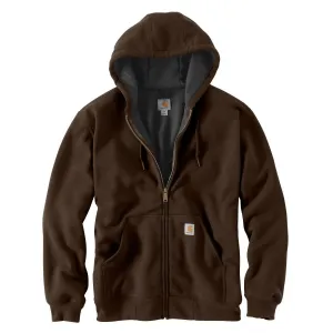 Carhartt Men's Dark Brown Rutland Thermal-Lined Hooded Zip-Front Sweatshirt