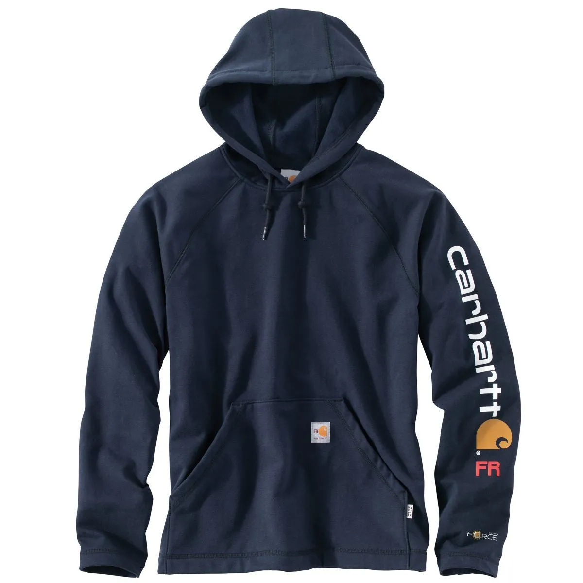 Carhartt Men's Dark Navy Flame-Resistant Force Rugged Flex Graphic Fleece