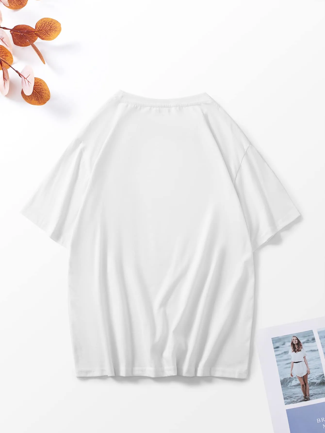Casual Heart Short Sleeve Round Neck Regular Women T-Shirt