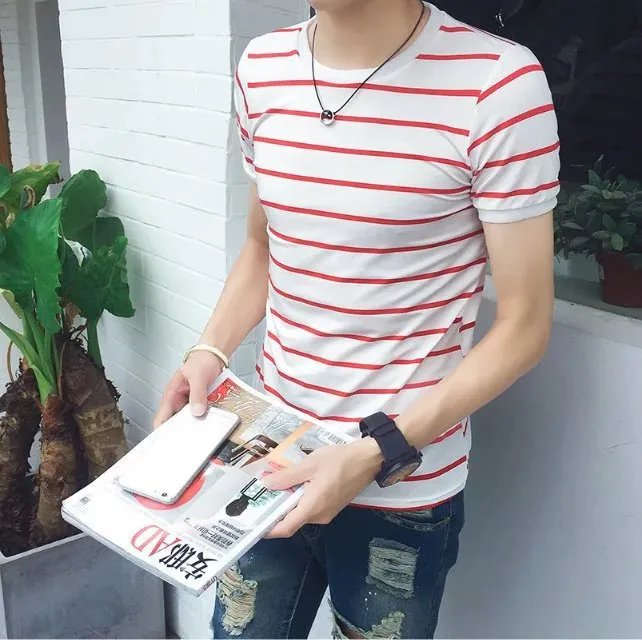Casual striped Men's T-shirt