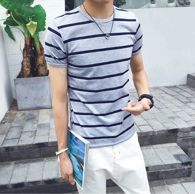 Casual striped Men's T-shirt