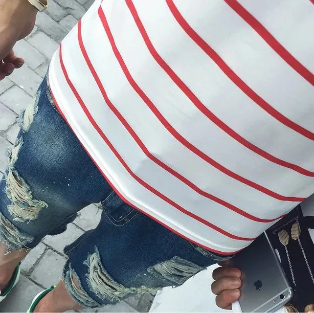 Casual striped Men's T-shirt