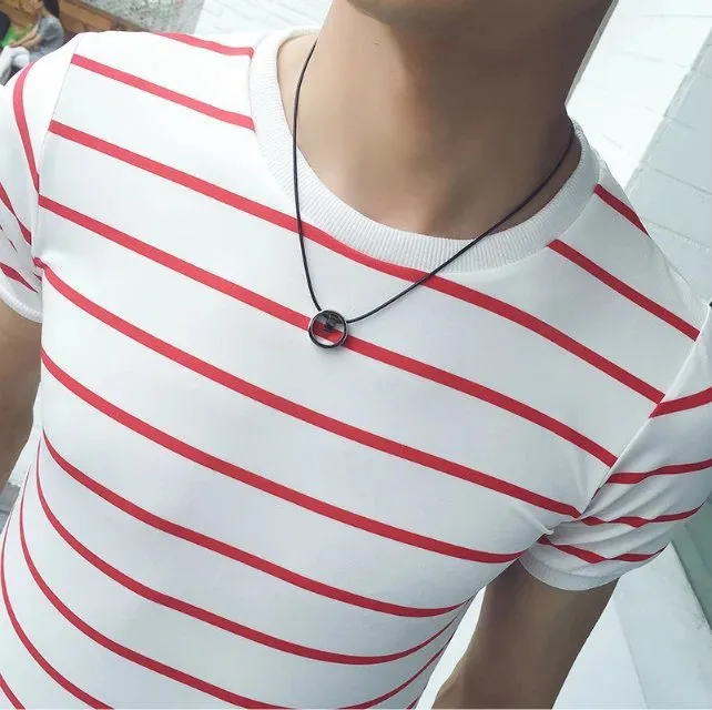 Casual striped Men's T-shirt