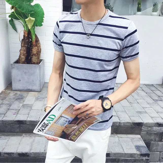Casual striped Men's T-shirt