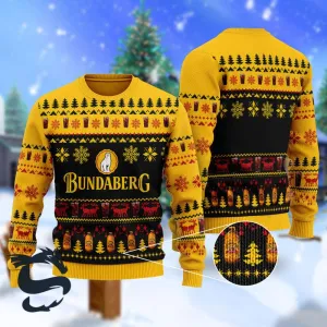 Christmas Scenes With Bundaberg Brewed Drinks Ugly Sweater