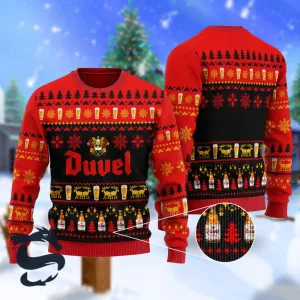 Christmas Scenes With Duvel Ugly Sweater