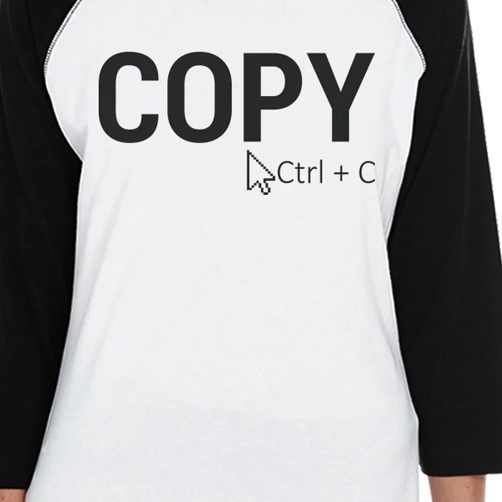 Copy And Paste Small Dog and Mom Matching Outfits Raglan Tees Gifts