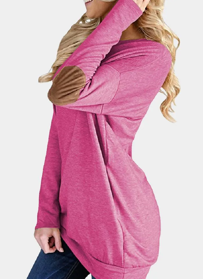 Custom Round Neck Plain Long Sleeve Top