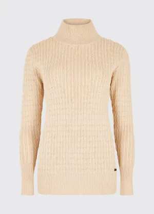 Dubarry Hacketstown Funnel Neck Sweater - Oyster