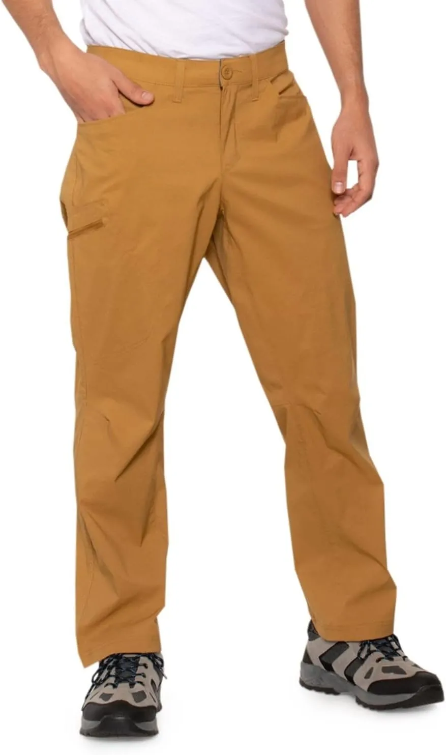 Eddie Bauer Men's Guide Pro Rainier Pants, Burlwood Rainier, 34W x 30L