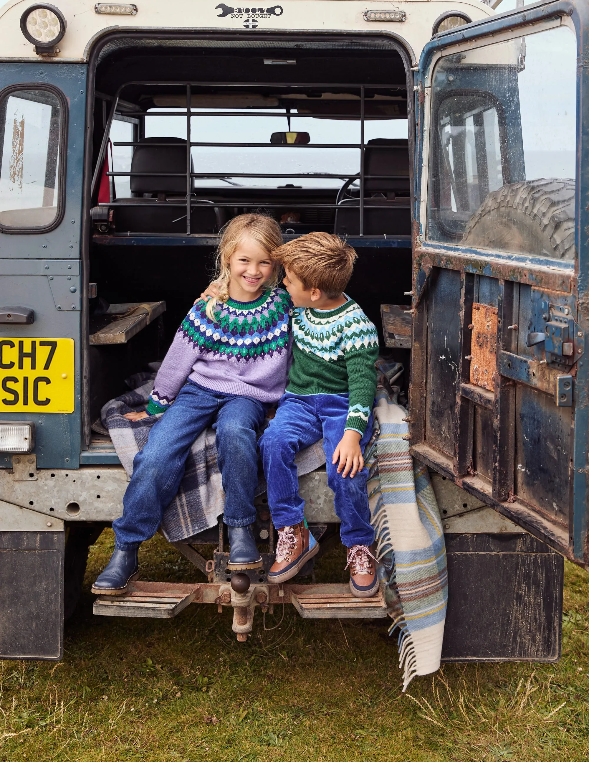 Eleanor Fair Isle Jumper-Aster Purple