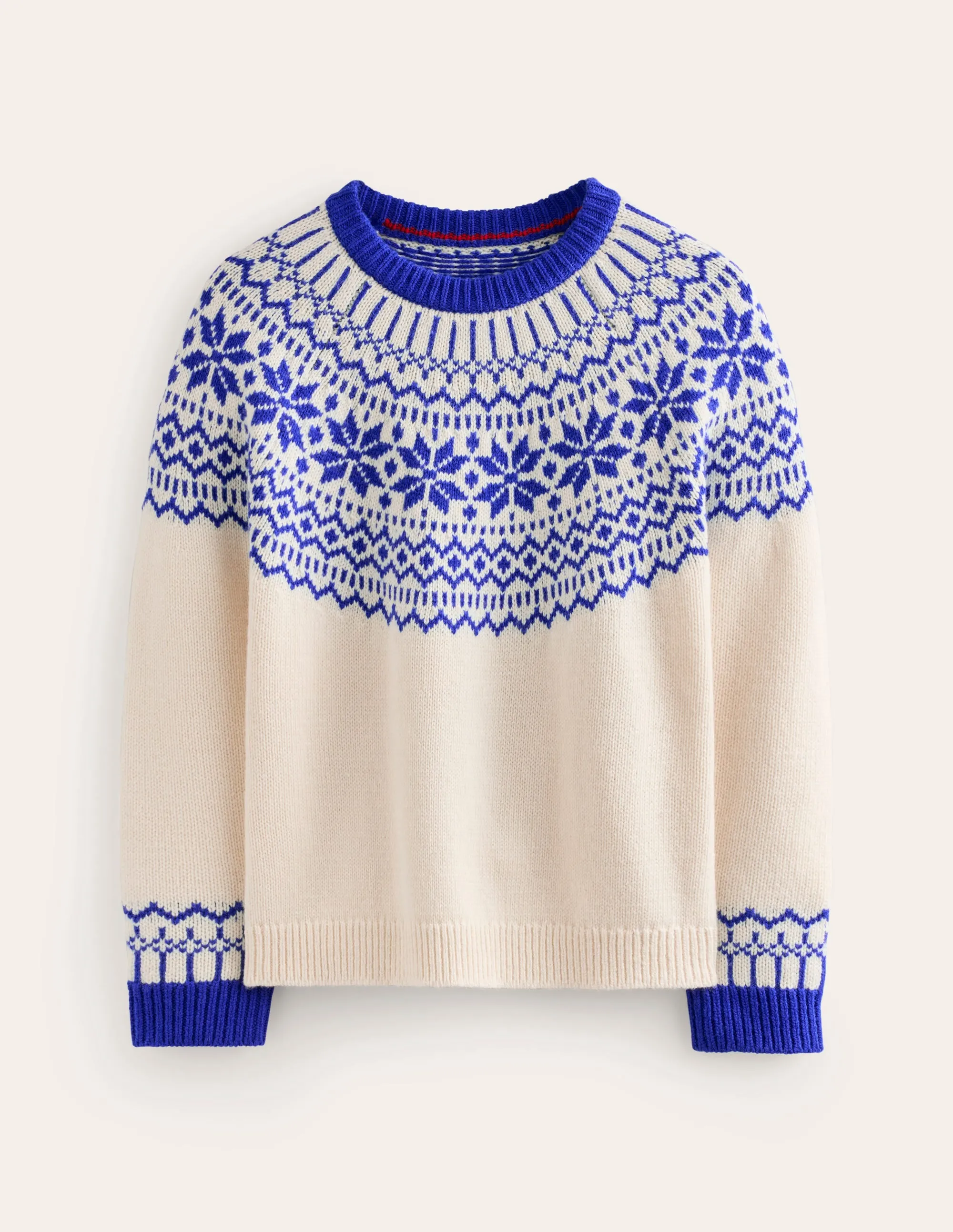 Eleanor Fair Isle Jumper-Warm Ivory