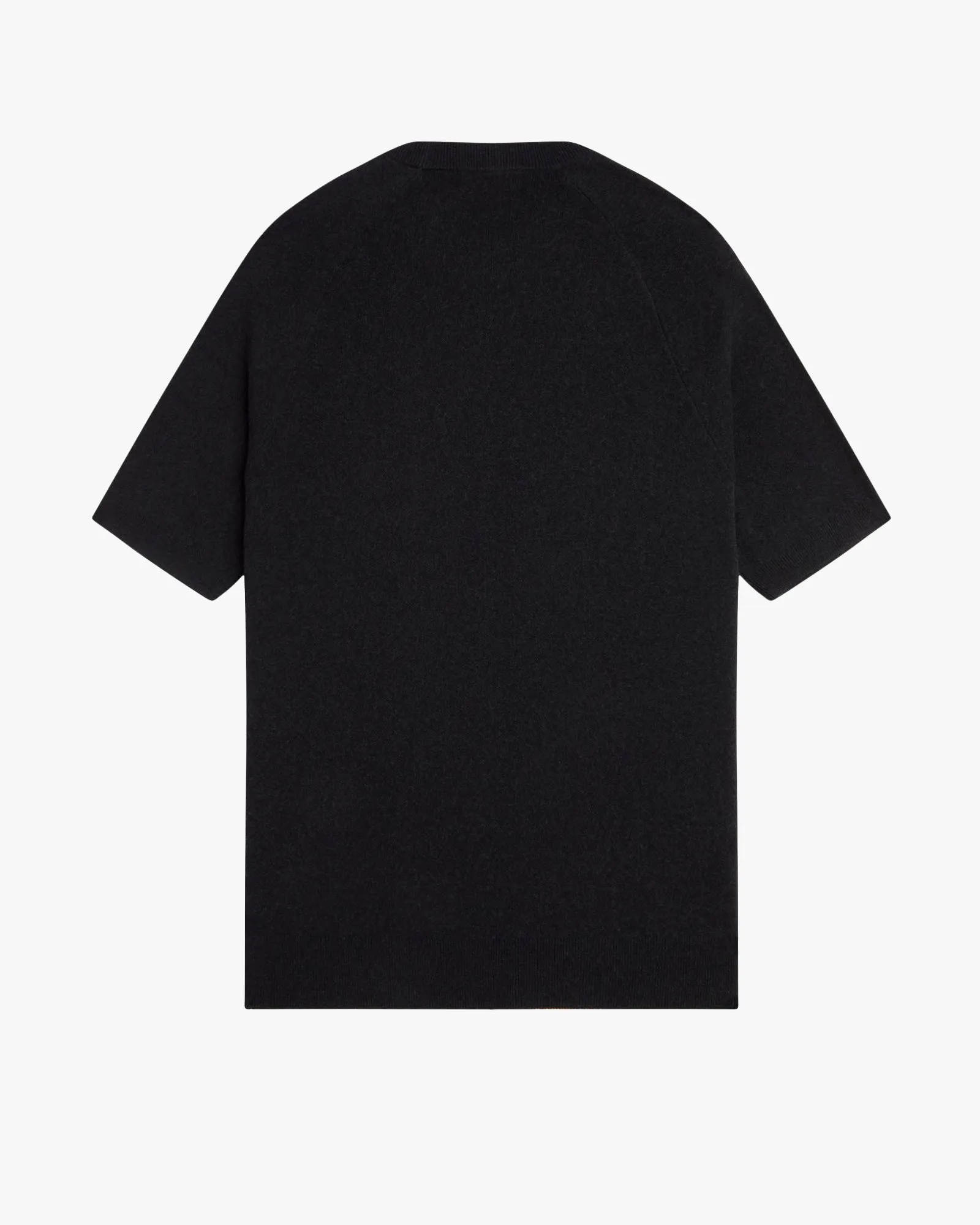 Fred Perry Stripe Knitted T Shirt - Black