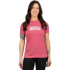FXR Podium Premium T-Shirt Astro Dust/White Pink