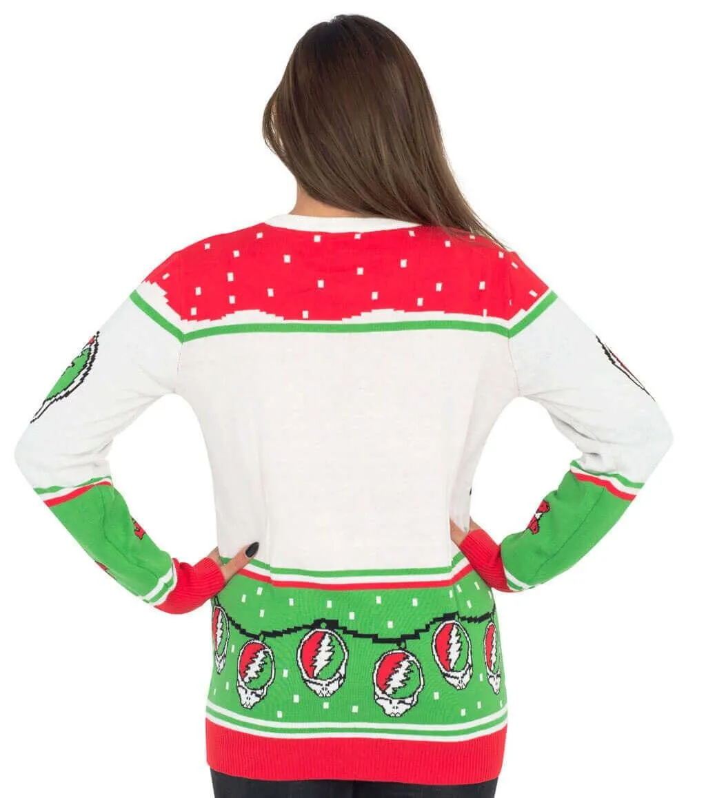 Grateful Dead Bears and Ornaments Christmas Sweater