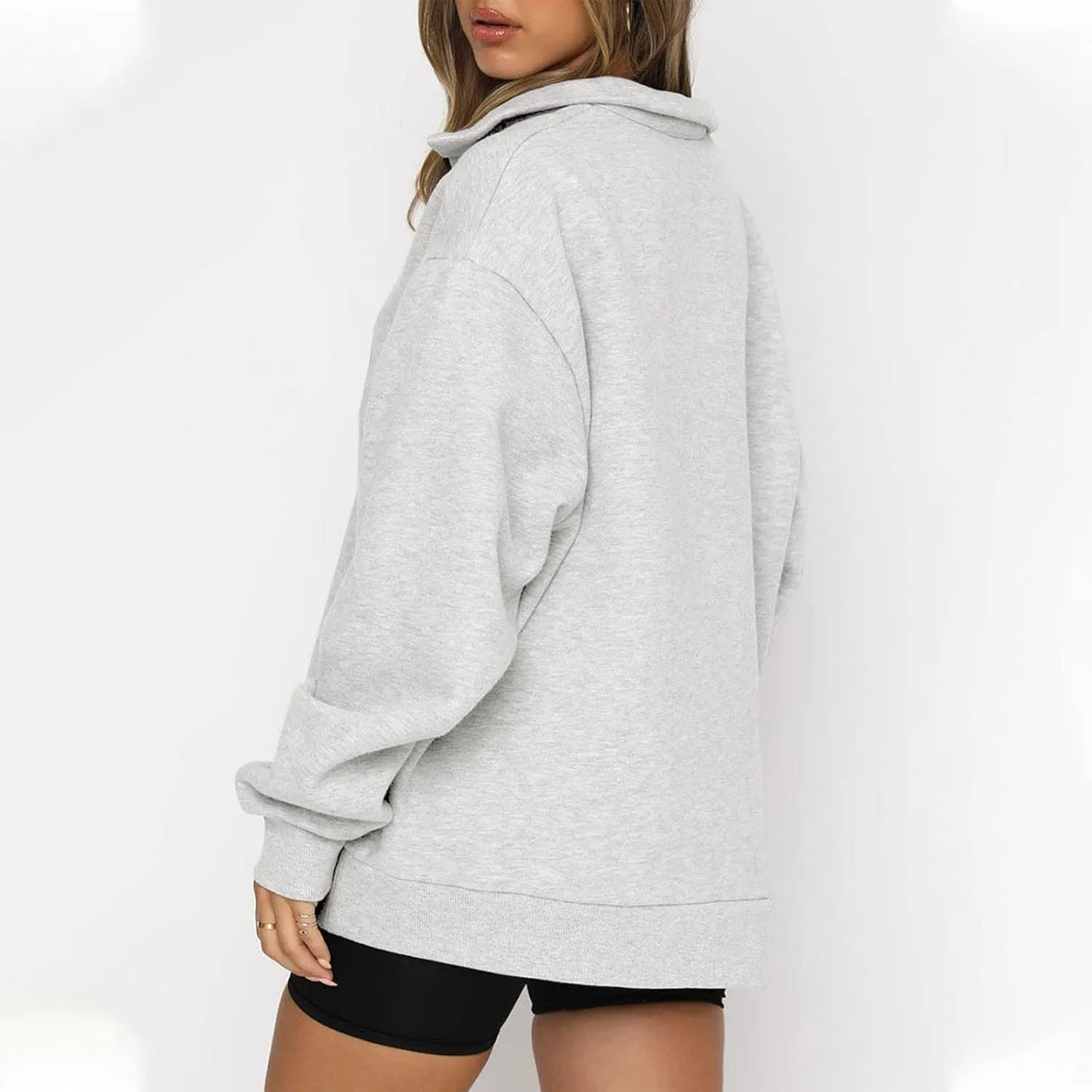 Half Zip Pullover Women Alaska Eagles Letter Print Graphic Sweatshirts for Women Long Sleeve Fall Tops