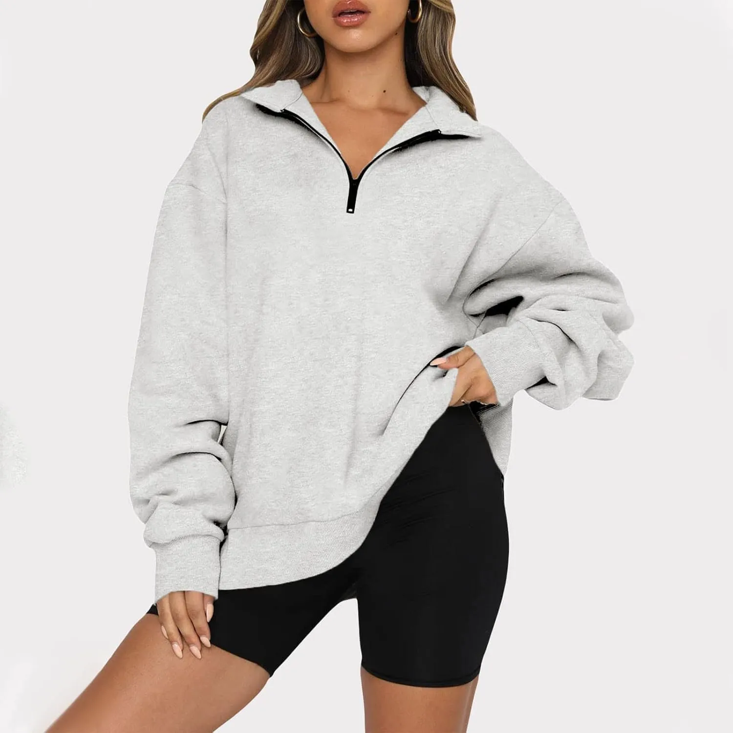 Half Zip Pullover Women Alaska Eagles Letter Print Graphic Sweatshirts for Women Long Sleeve Fall Tops