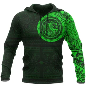 Hawaii Polynesian Lizard Tribal Tattoo Pullover Hoodie A7