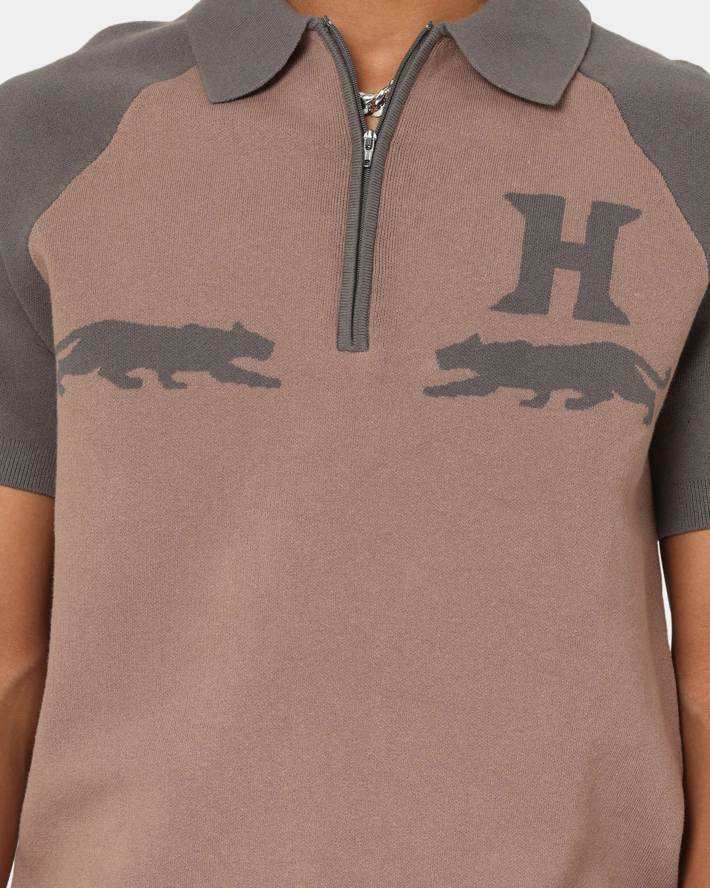 Honor The Gift Rosecrans Knitted Short Sleeve Polo Shirt Hickory