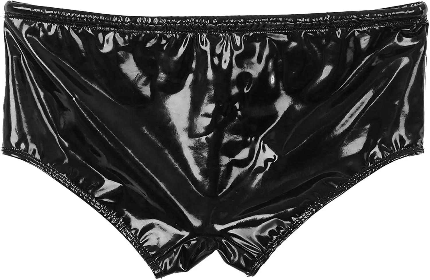 Hularka Men's Underwear Drawstring Boxershorts Short Pants Underpants Leather Boxer Briefs Swimwear