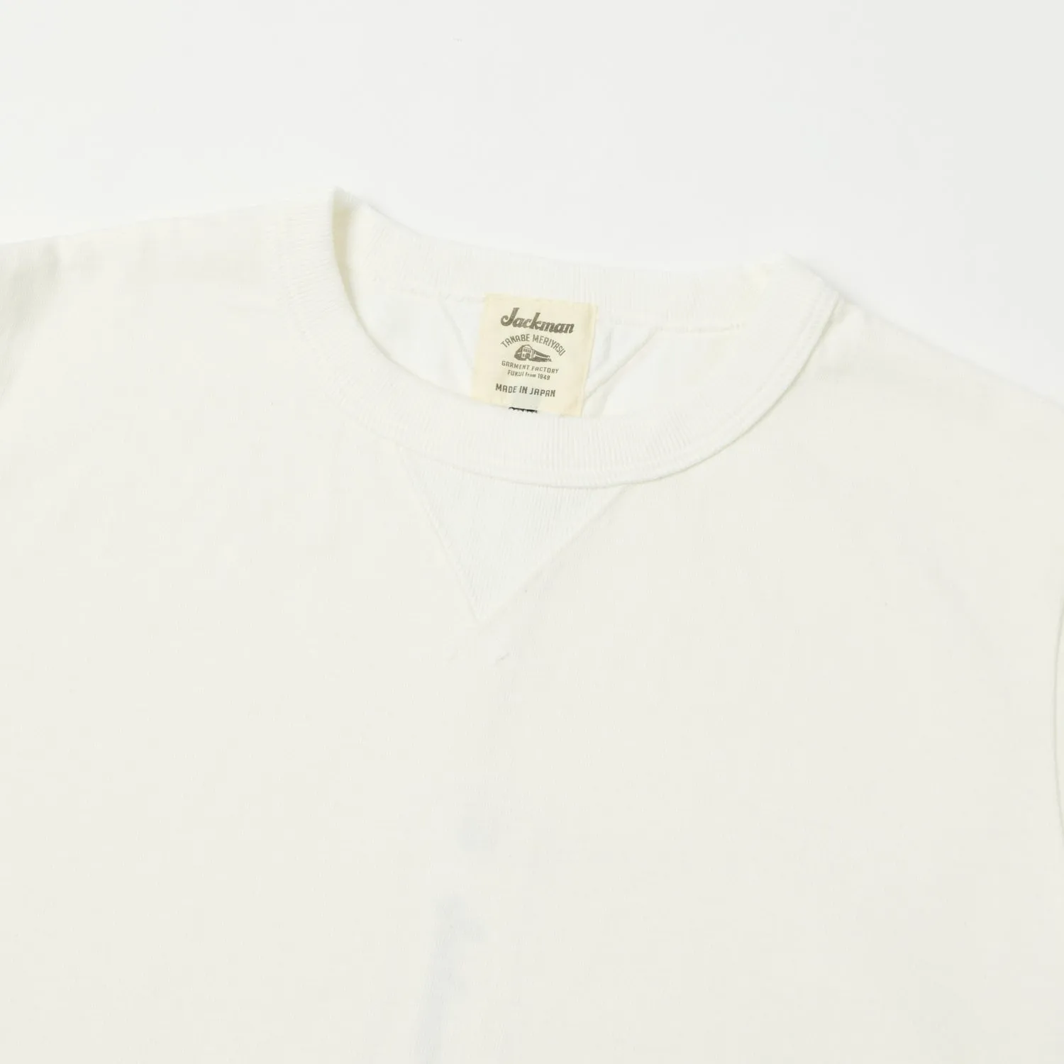 Jackman JM5110 Dotsume Rib Tee - Off White