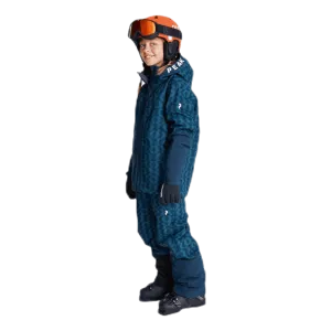 Junior Rider Ski Jacket Print Blue/Black