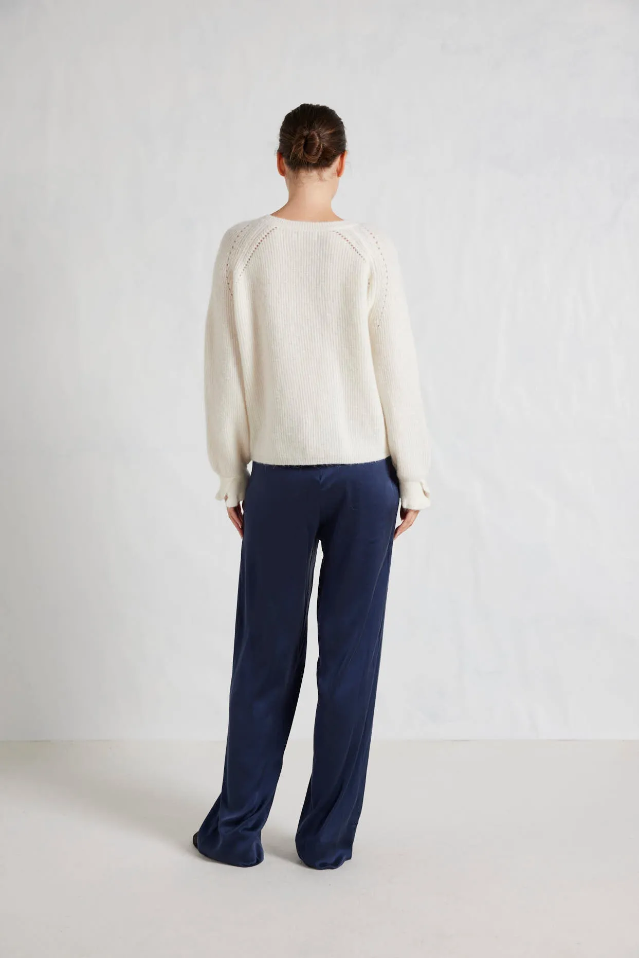Katie Alpaca Sweater in Ivory