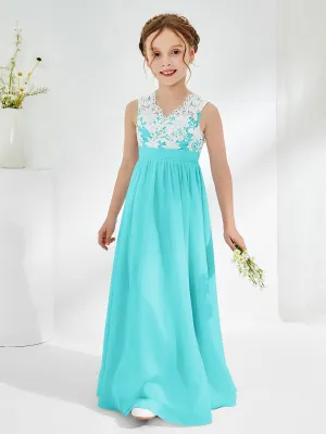 Lace Top Junior Bridesmaid Dresses Pool