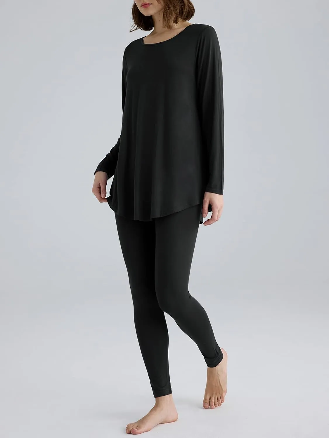 Latuza Women's Viscose Tunic Pajamas Leggings Lounge Set