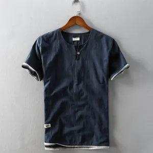 Linen Patchwork Shirt