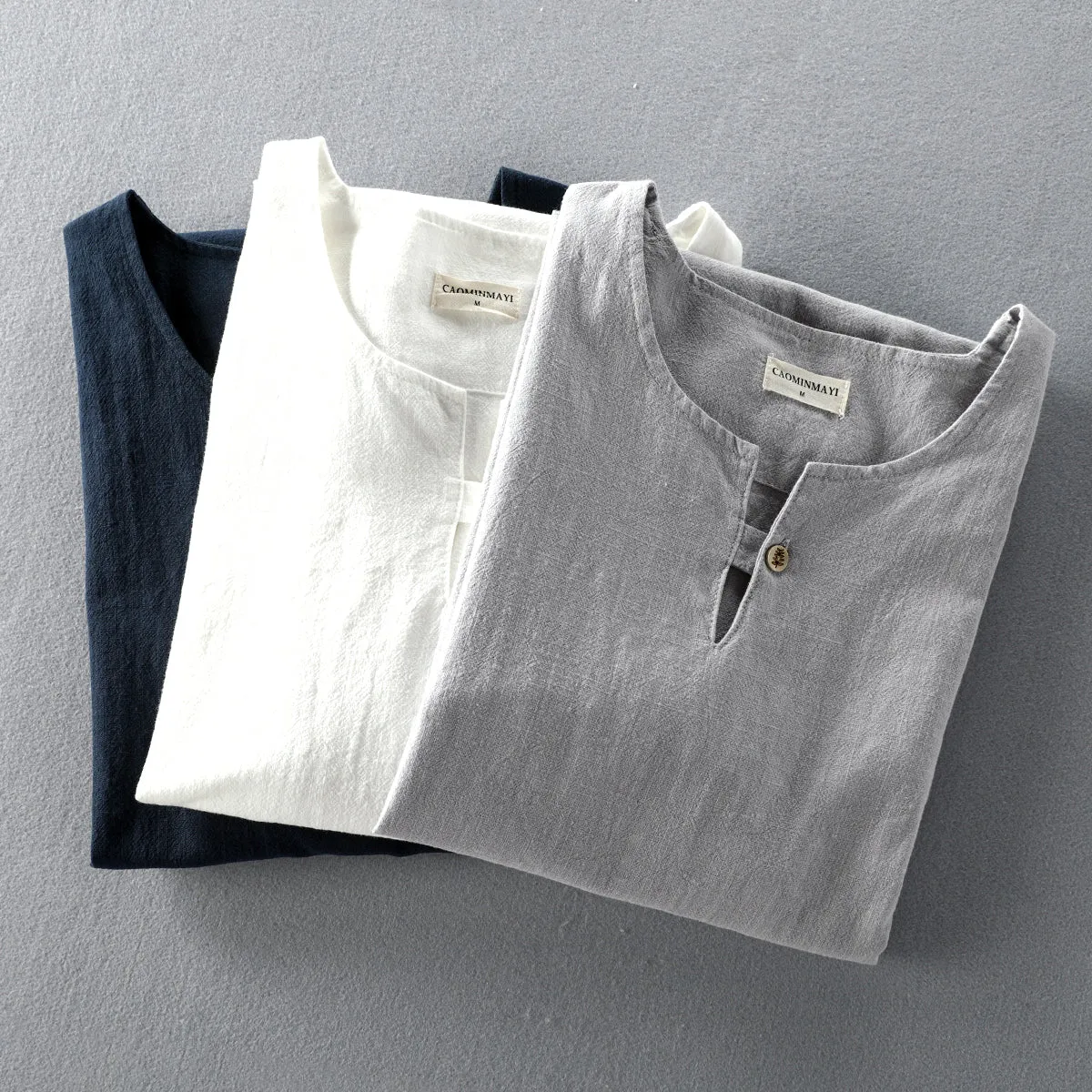 Linen Patchwork Shirt