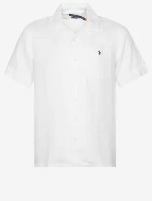 Linen Short Sleeve Shirt Pure White
