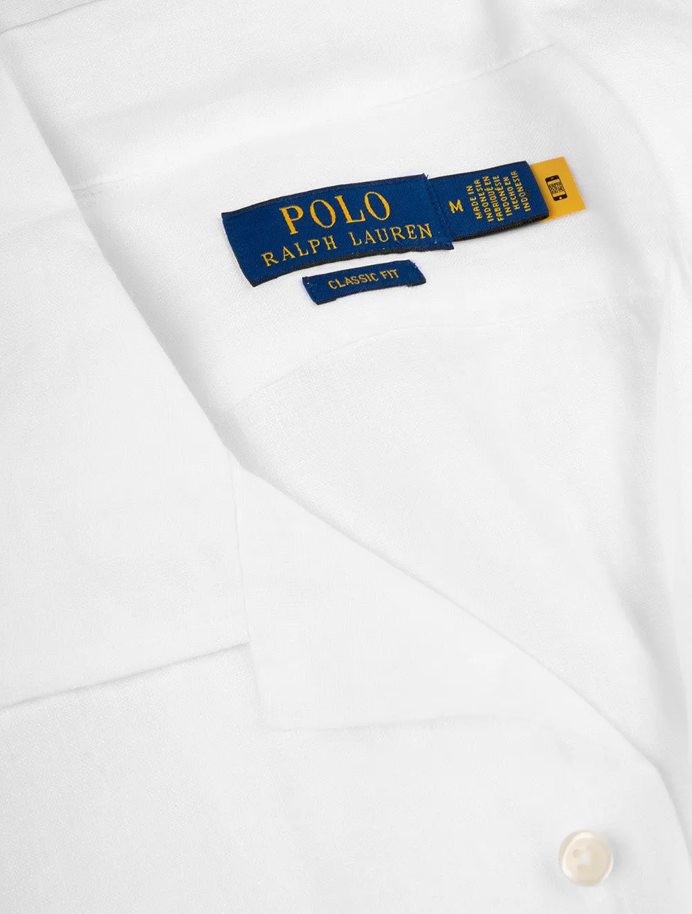 Linen Short Sleeve Shirt Pure White