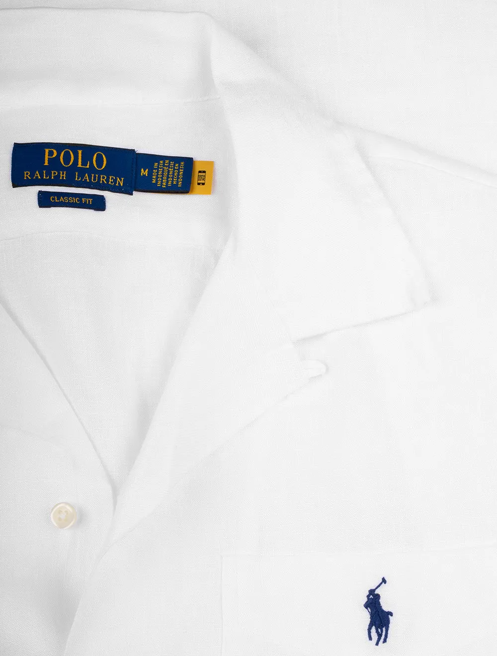 Linen Short Sleeve Shirt Pure White