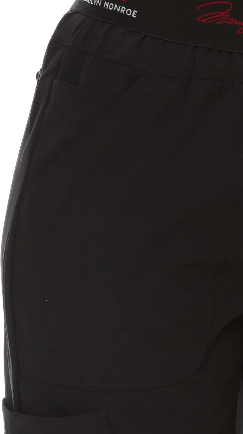 MediChic Womens Scrubs Five Pocket Stretch Scrub Jogger Pants with Signature Waistband