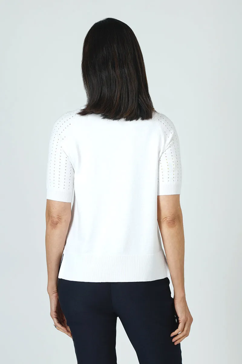 Metric Pointelle Sweater