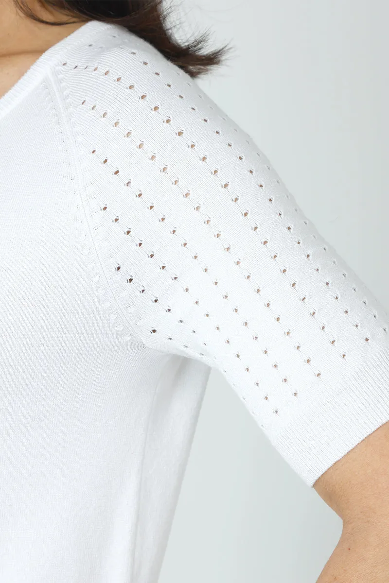 Metric Pointelle Sweater