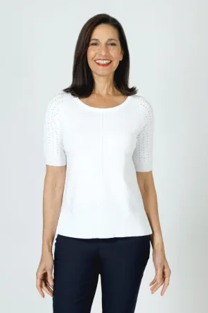 Metric Pointelle Sweater