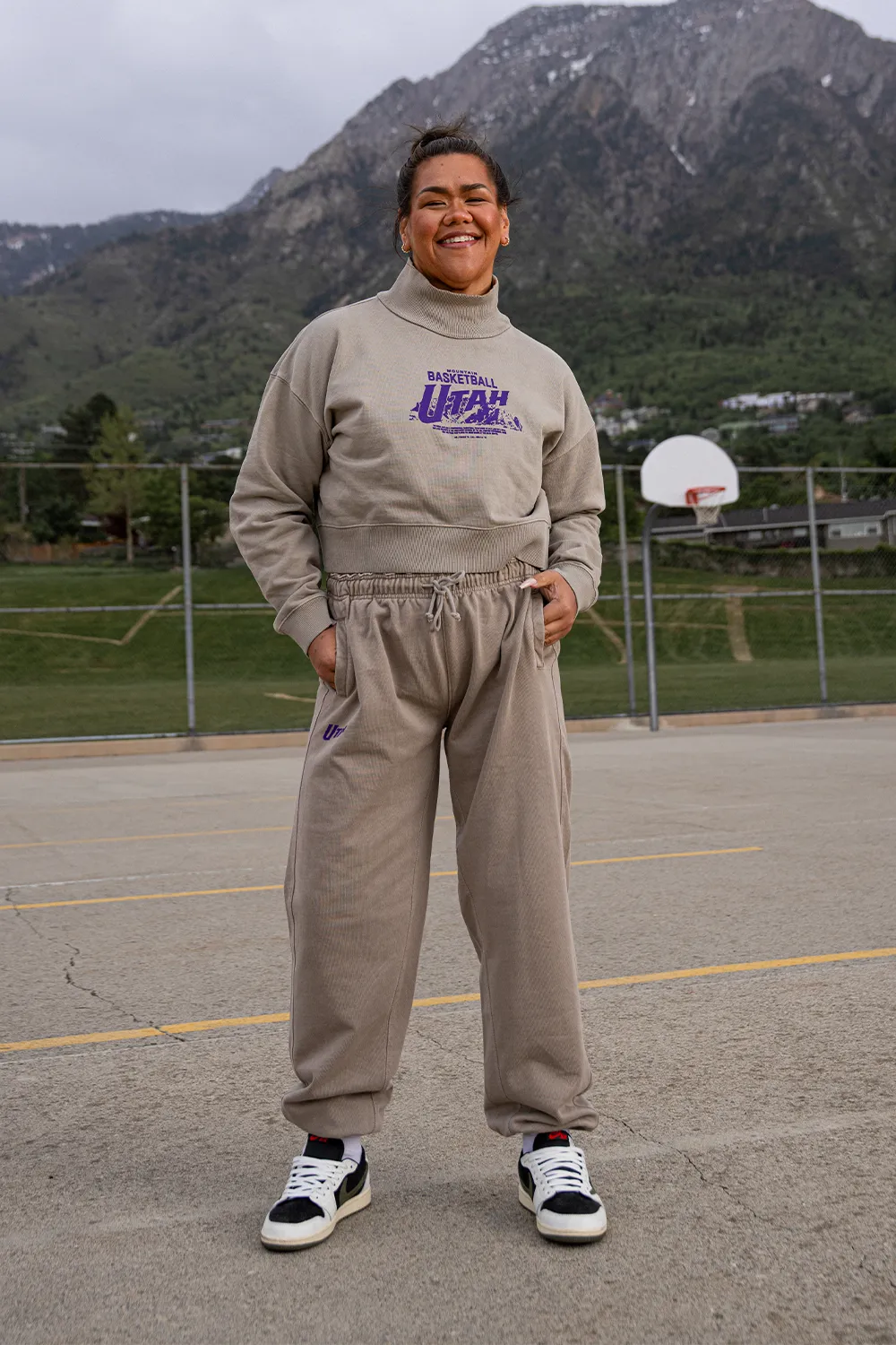 Mountain Basketball Sweatsuit Pant - Grey - Counterpoint
