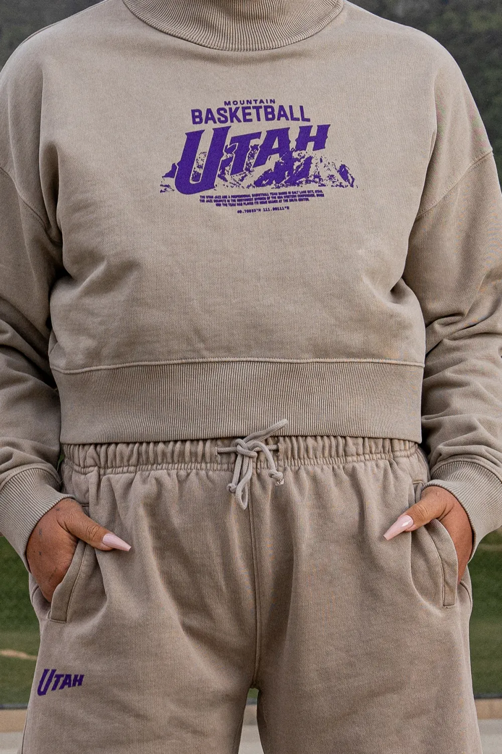 Mountain Basketball Sweatsuit Pant - Grey - Counterpoint