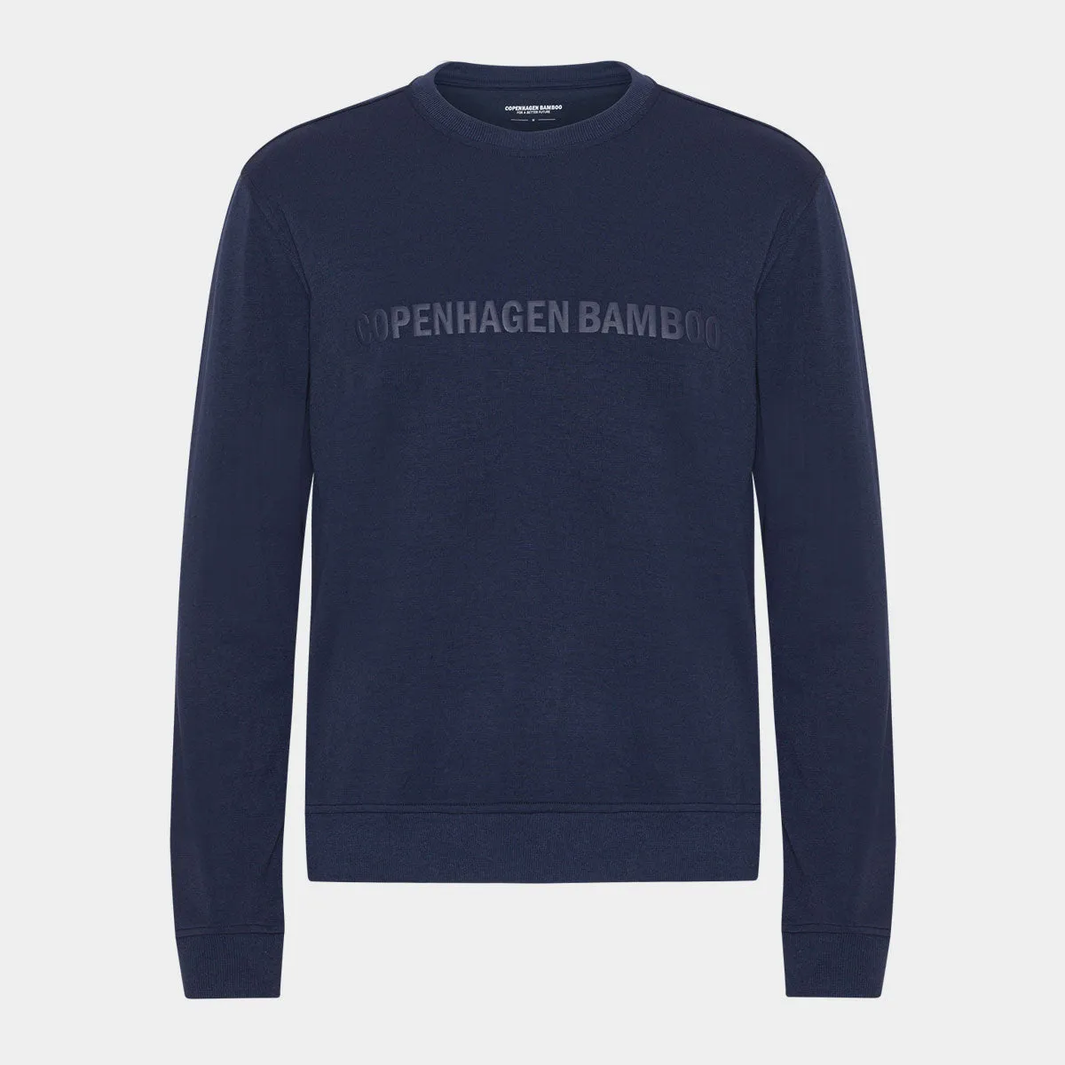 Navy bambus sweatshirt med logo