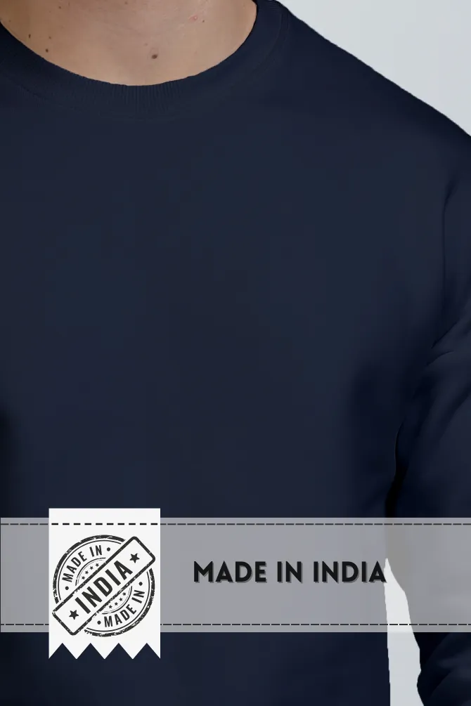 Navy Blue Oversized Sweatshirt for men